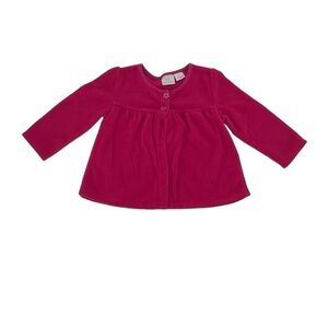 Koala Baby Pink Long Sleeve Button Up Fleece Cardigan Size 18 Months Girl’s